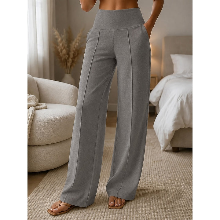 Jacqueline | Pantalon Large Taille Haute