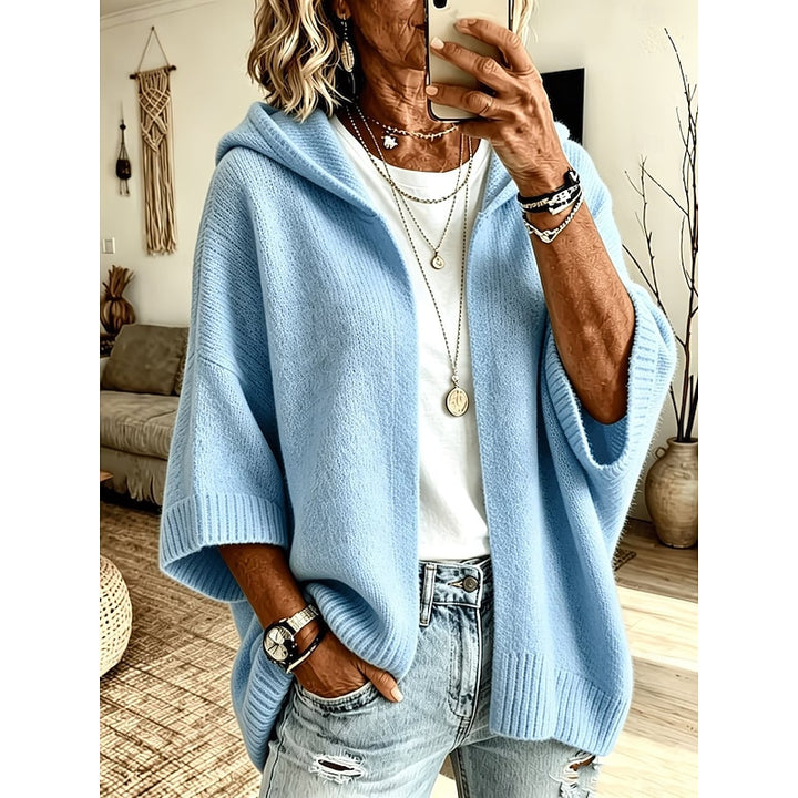 Noëlle | Gilet Ample à Capuche