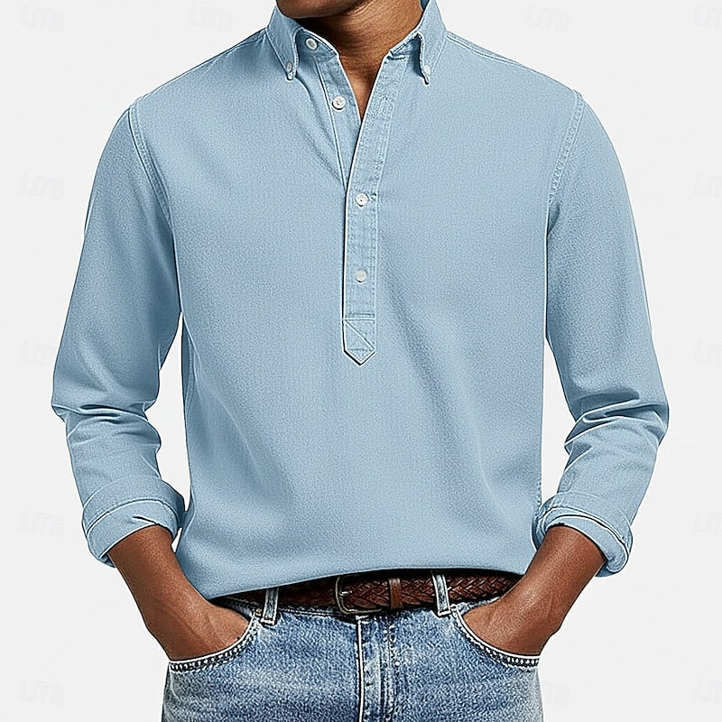 Florian | Chemise Décontractée à Col Boutonné