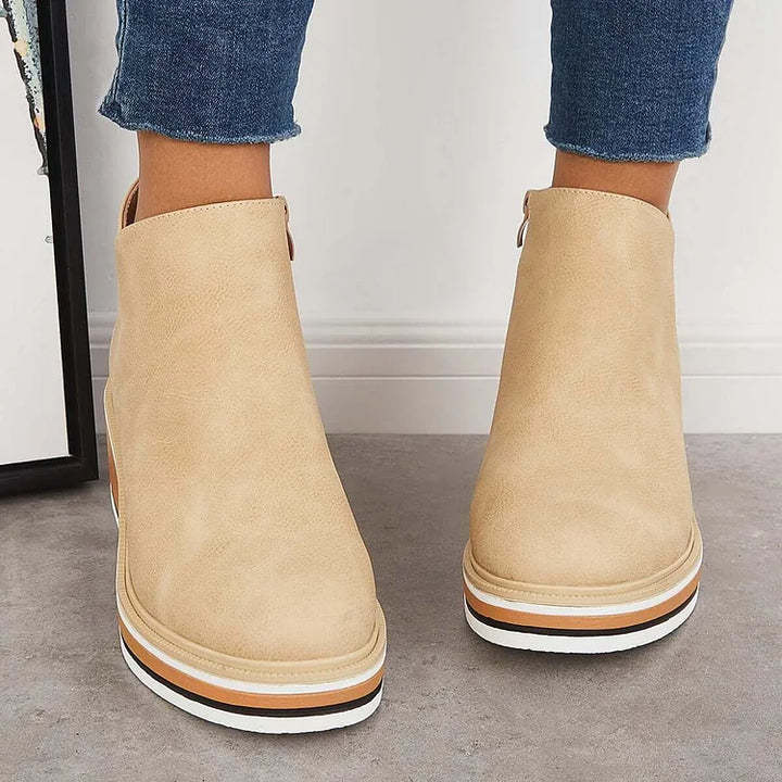 Oriane | Bottines Élégantes à Semelle Plateforme