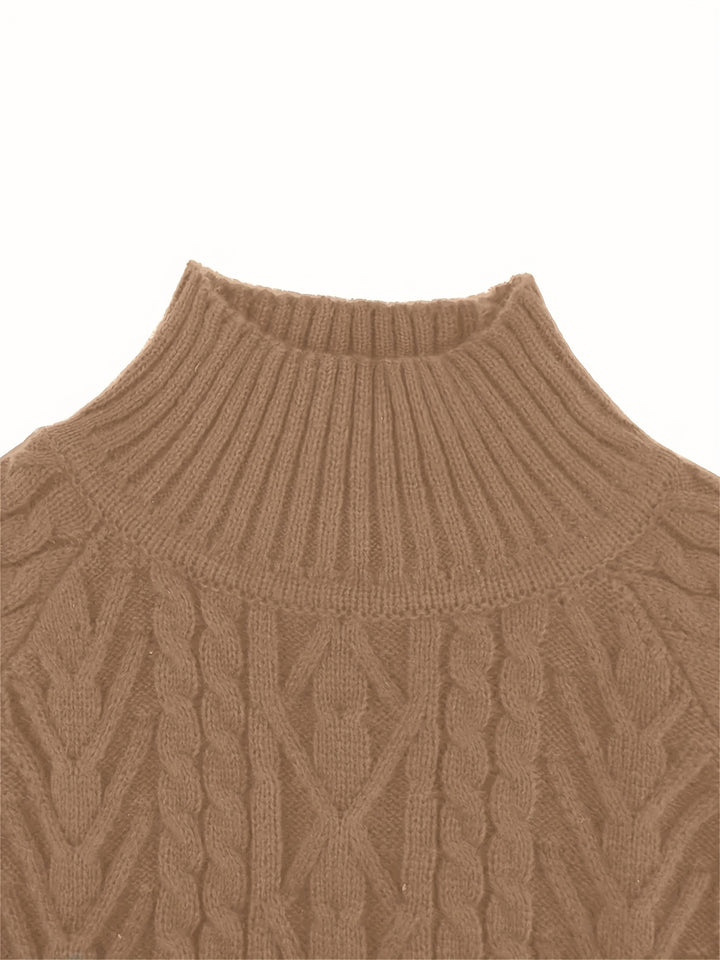 Fabienne | Pull Texturé à Col Montant