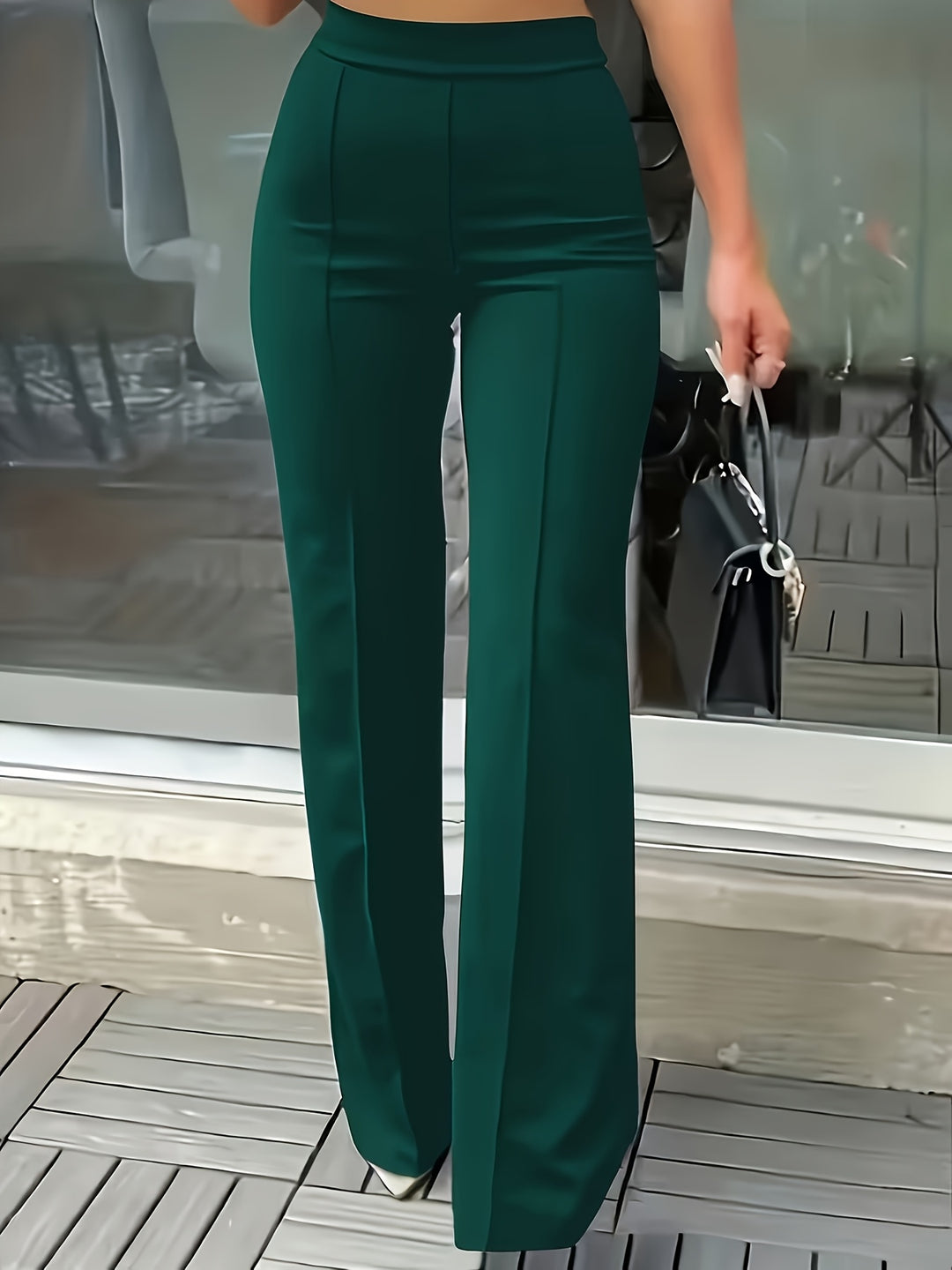 Adèle | Pantalon Droit Taille Haute
