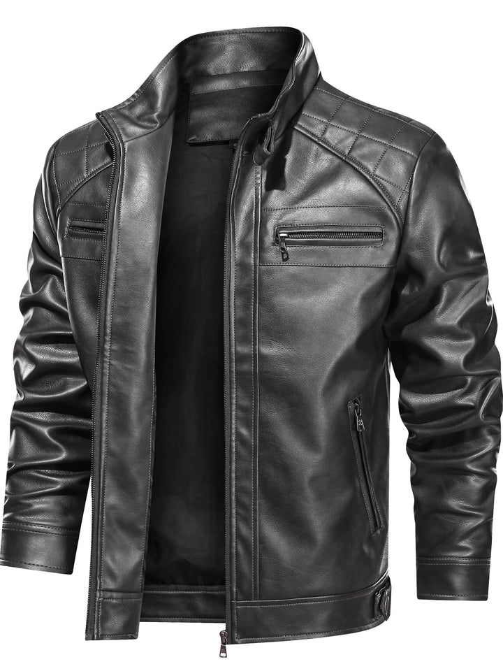 Sylvain | Blouson Zippé Style Motard