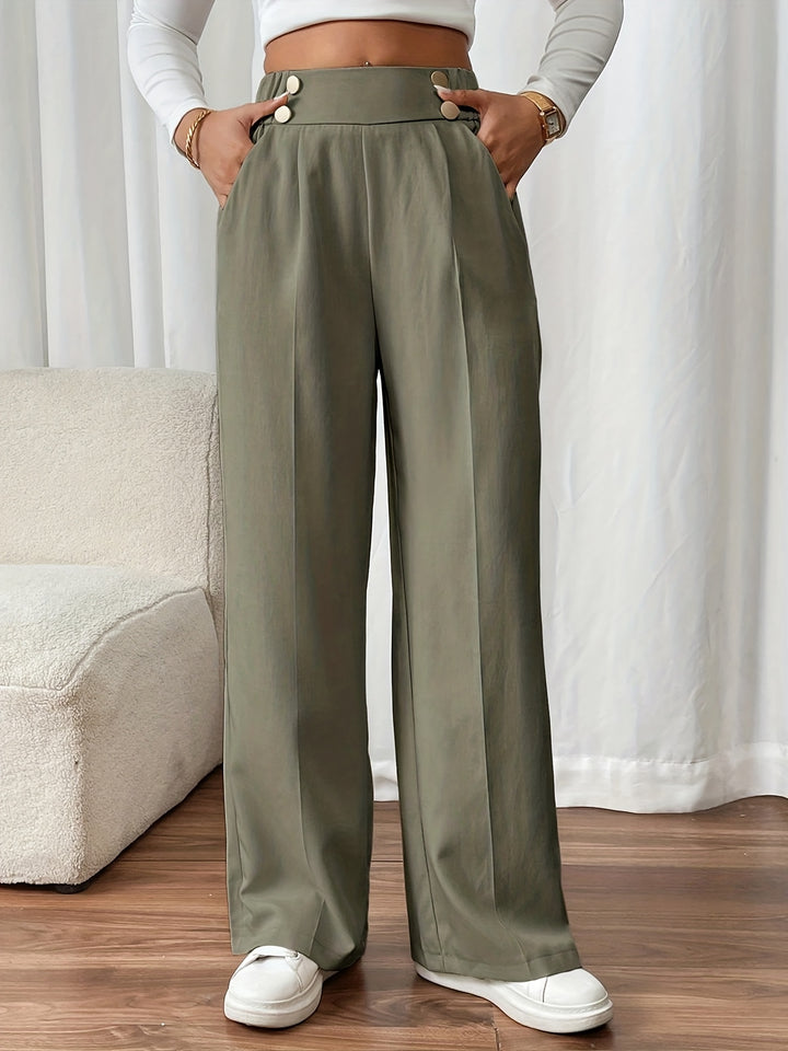 Ariane | Pantalon Fluide à Jambe Droite