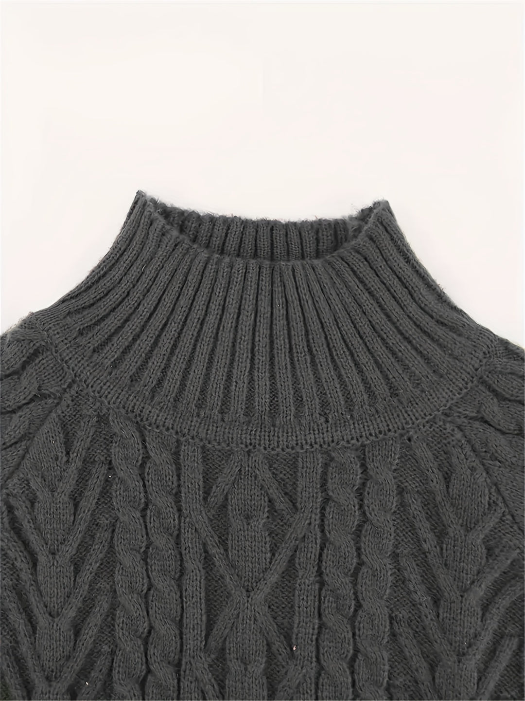 Fabienne | Pull Texturé à Col Montant