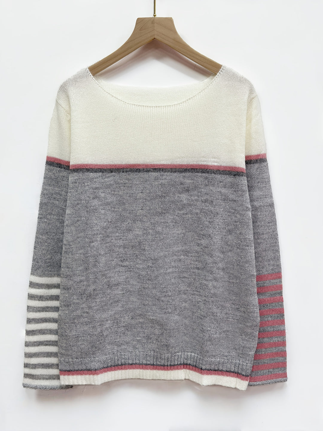 Amandine | Pull Color-Block à Manches Longues