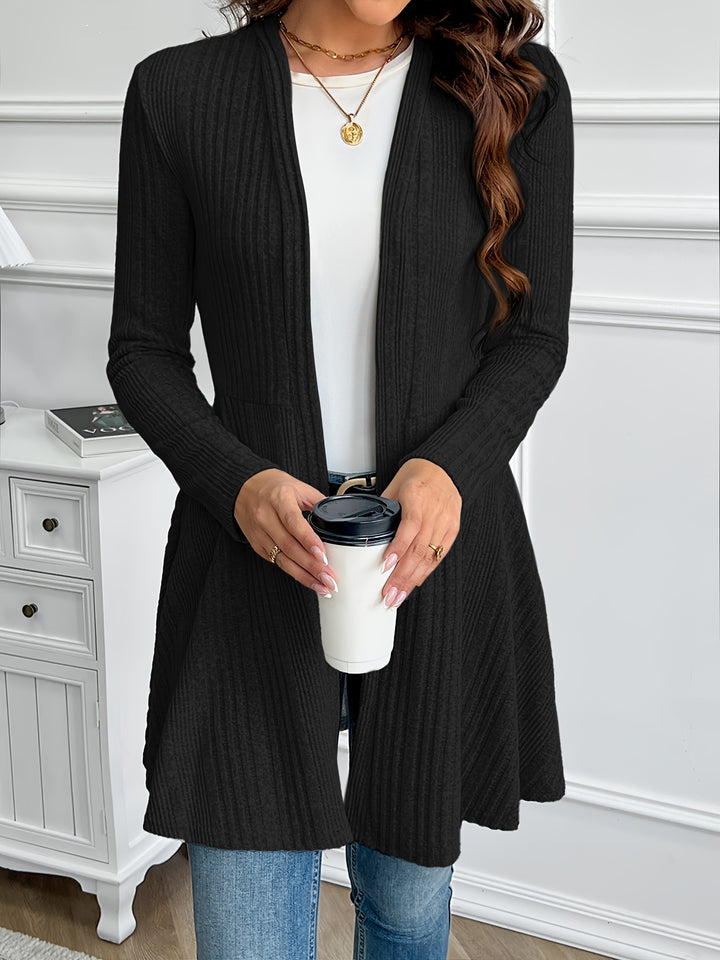 Valentine | Gilet Long Nervuré