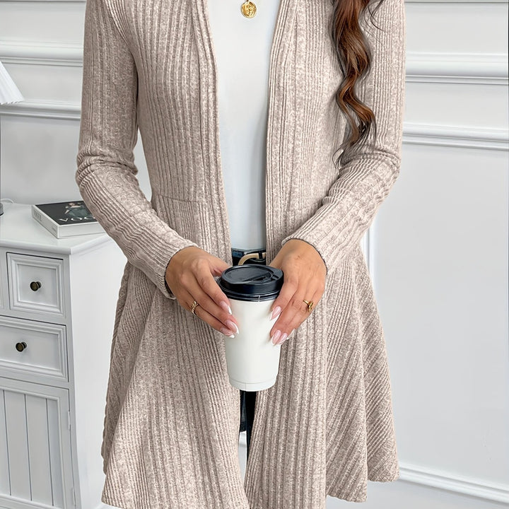 Valentine | Gilet Long Nervuré