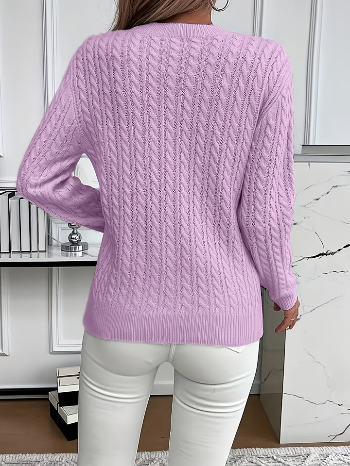 Emmanuelle | Pull Torsadé Coupe Ample