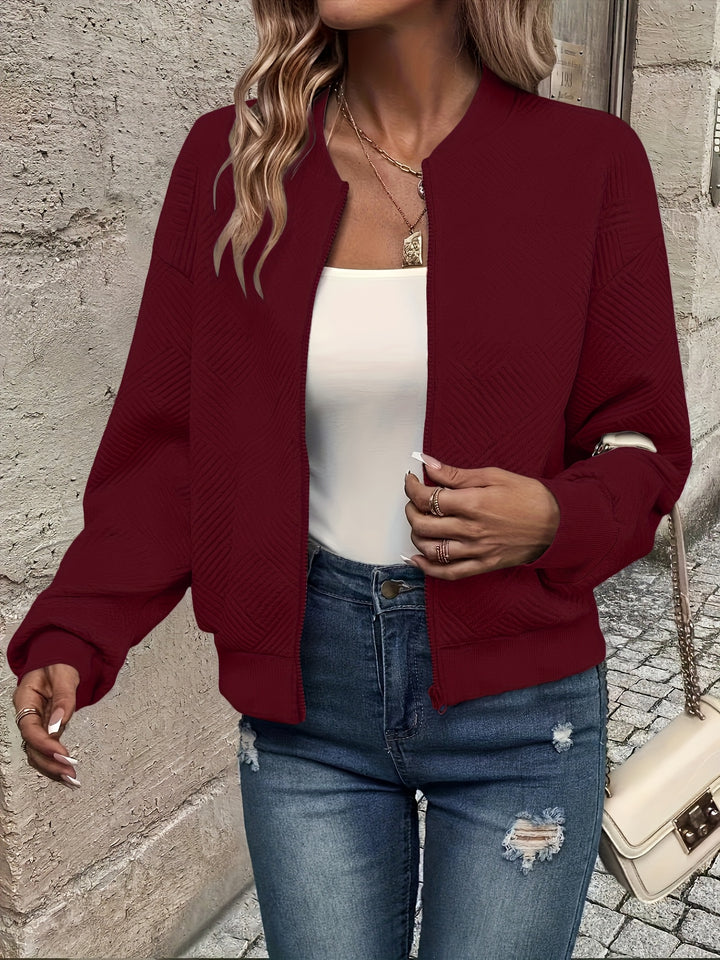 Charlotte | Veste Zippée Texturée