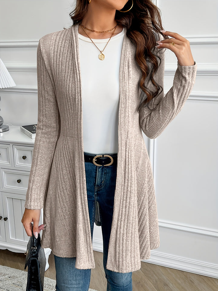 Valentine | Gilet Long Nervuré