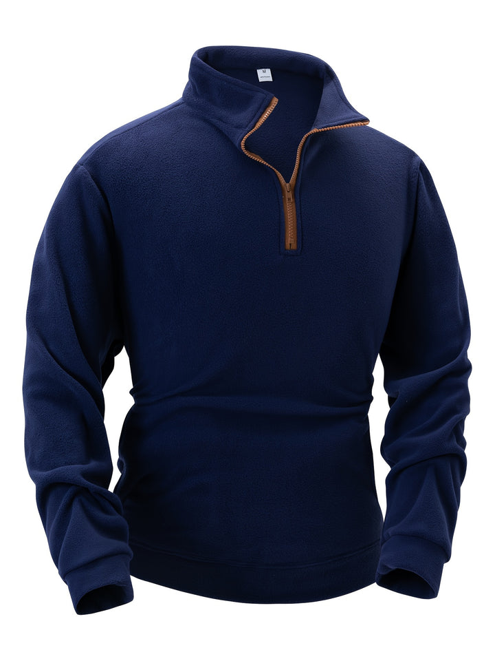 Cédric | Pull Col Montant Demi-Zip