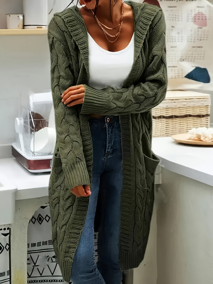 Valentine | Gilet Long Torsadé