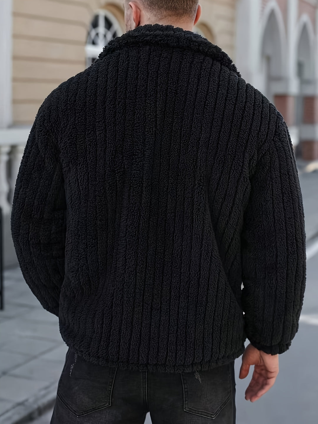 Norbert | Veste d'Hiver Texturée Boutonnée