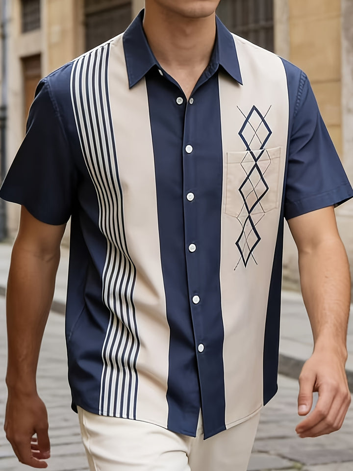 Roland | Chemise Rétro à Manches Courtes