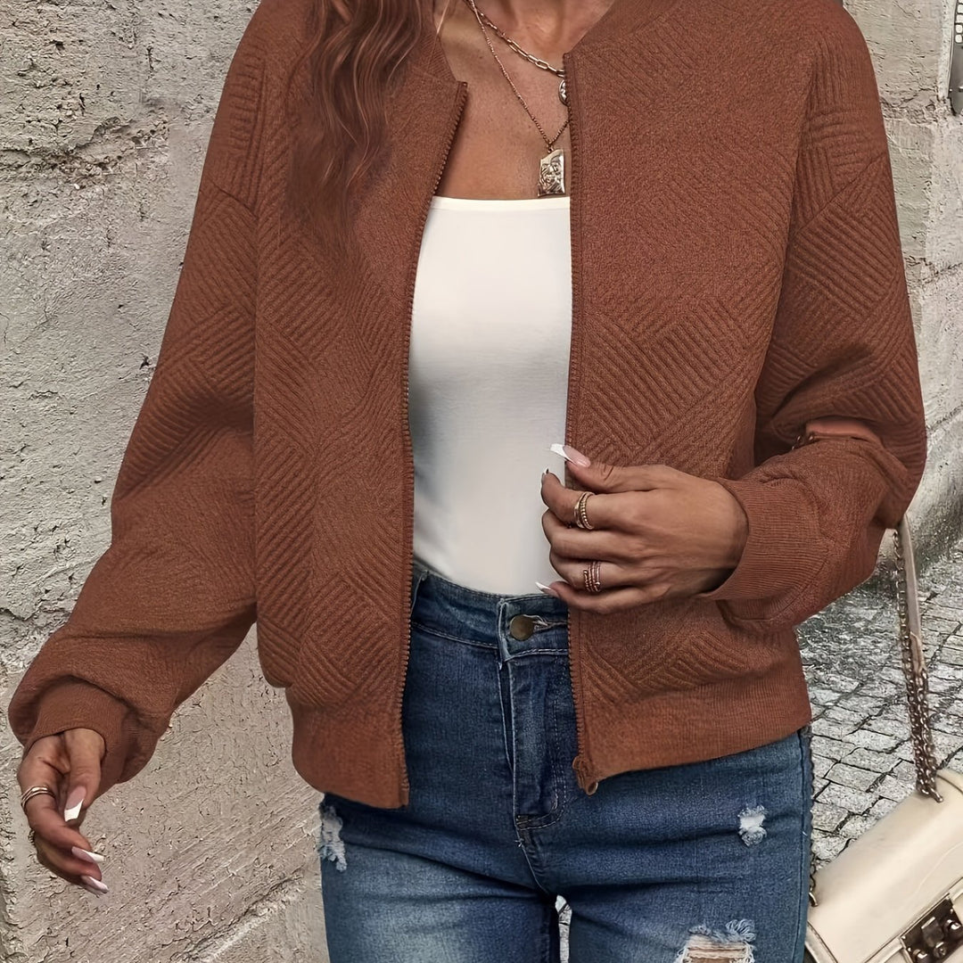 Charlotte | Veste Zippée Texturée