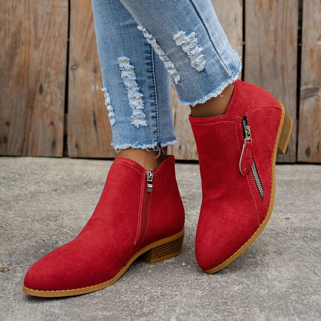 Pauline | Bottines Élégantes à Zip