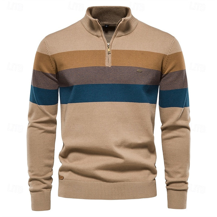 Yann | Pull Col Montant Zippé Raffiné
