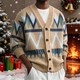 Maximilien | Cardigan de Noël Boutonné à Col V