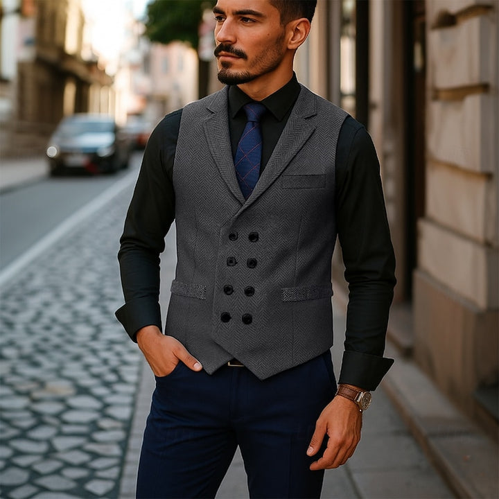 Ambroise | Gilet Croisé Raffiné
