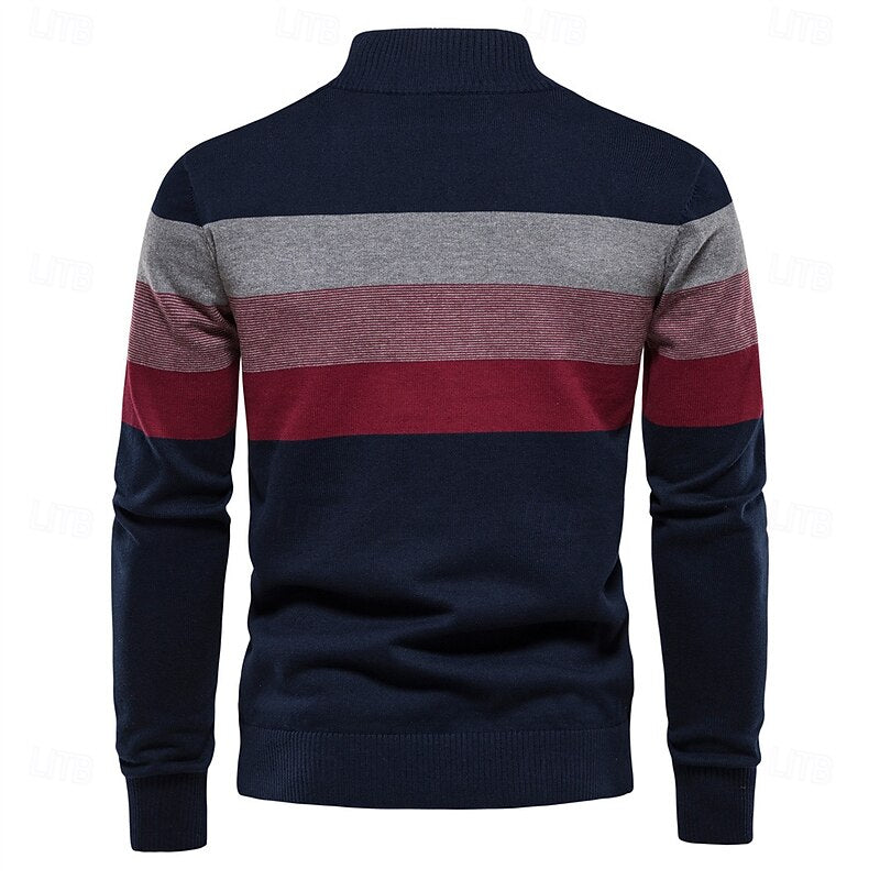 Yann | Pull Col Montant Zippé Raffiné