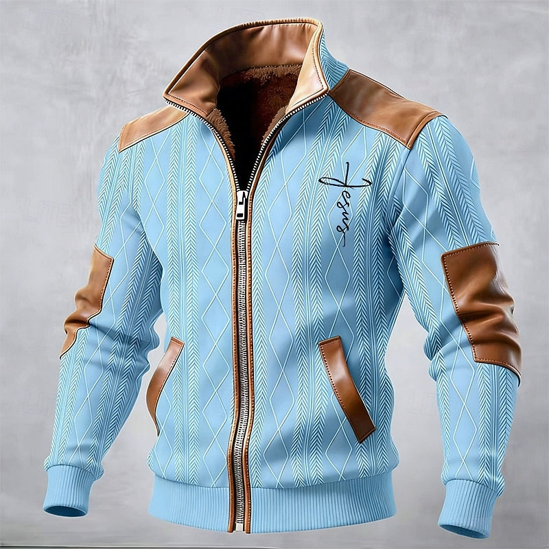 Théodore | Veste Zippée Chaleureuse à Col Montant