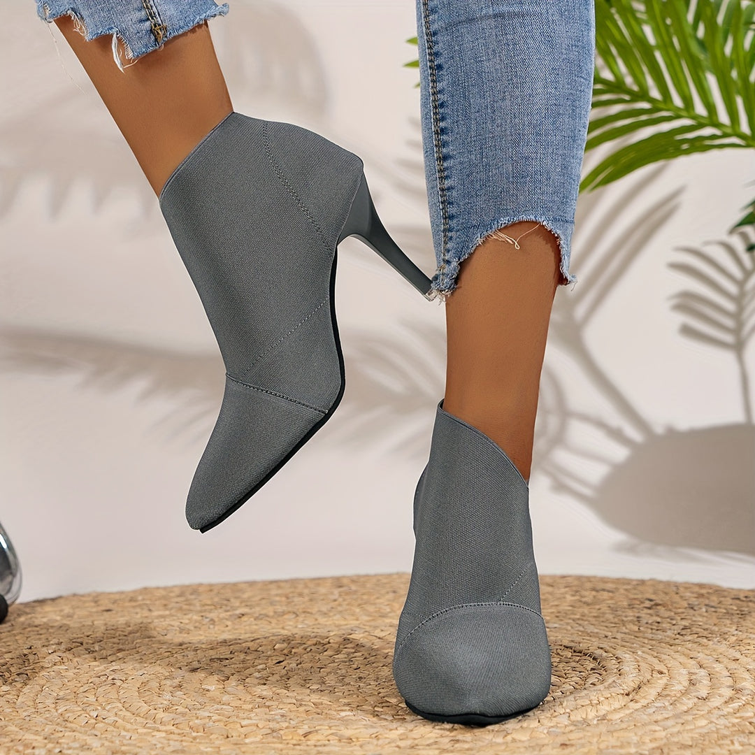Diane | Bottines Élégantes à Talon Fin