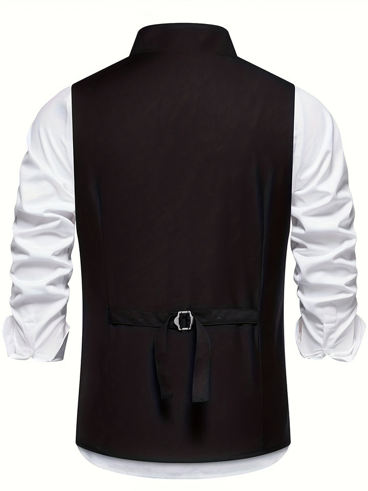 Vincent | Gilet Élégant à Boutonnage Asymétrique