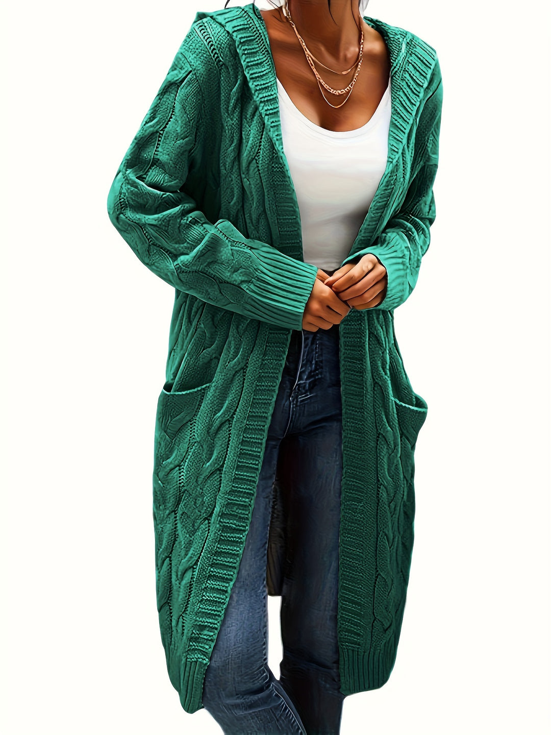 Valentine | Gilet Long Torsadé