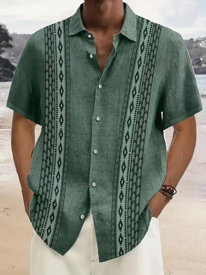 Gaspard | Chemise à Motif Géométrique Élégante