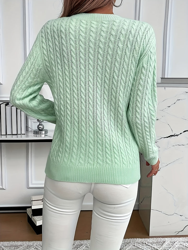 Emmanuelle | Pull Torsadé Coupe Ample