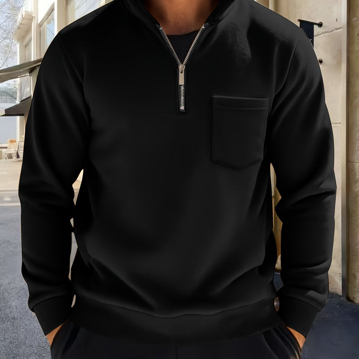 Laurent | Sweat Col Zippé Élégant