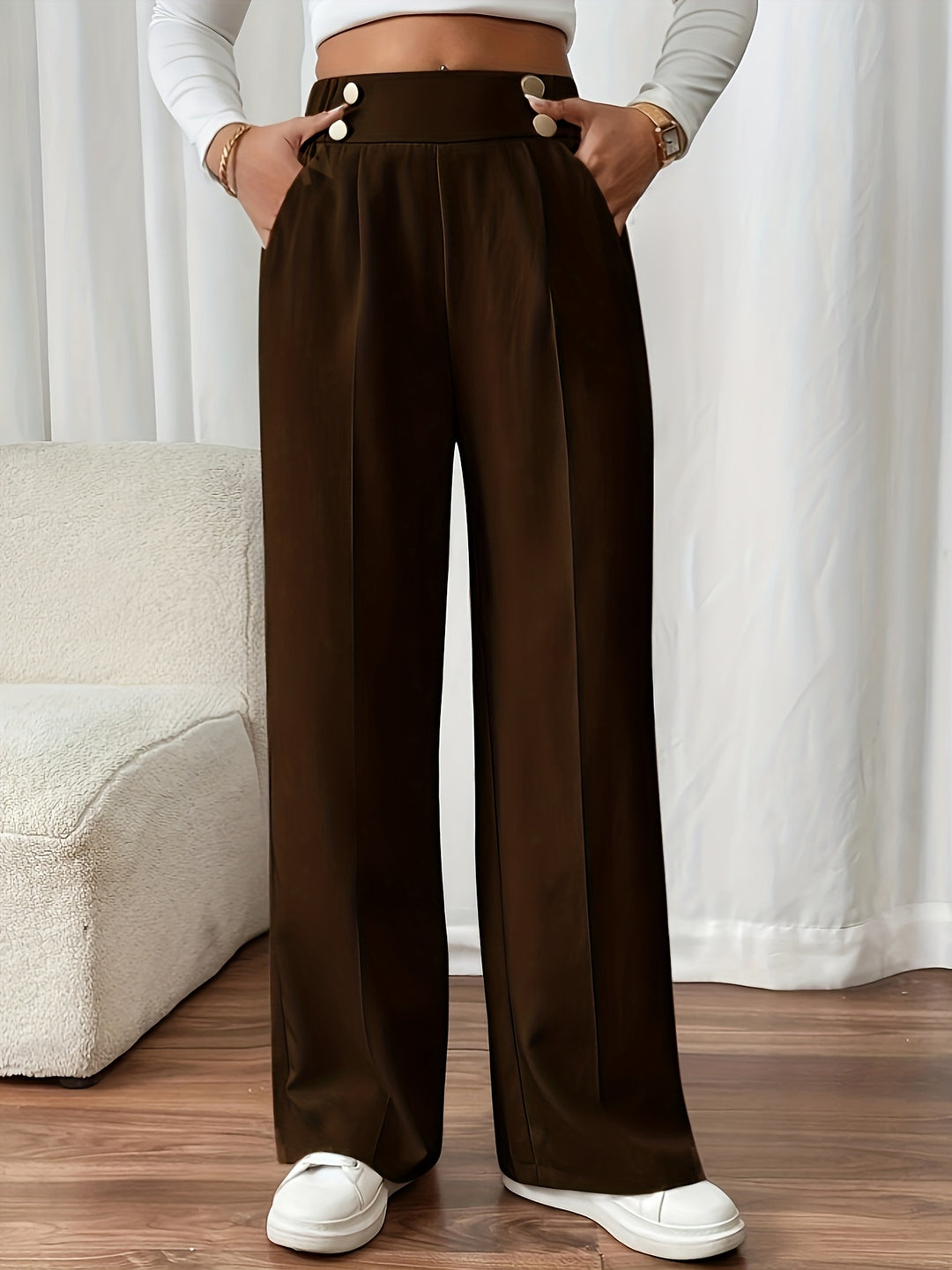 Ariane | Pantalon Fluide à Jambe Droite