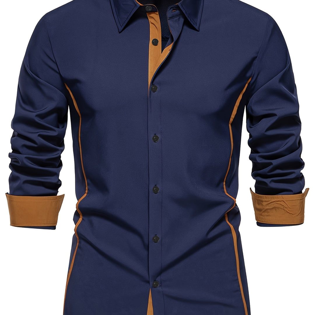 Xavier | Chemise Ajustée à Détails Contrastés