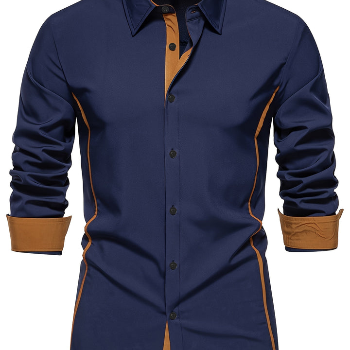 Xavier | Chemise Ajustée à Détails Contrastés