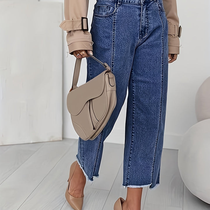 Odette | Jean Droit Raccourci Taille Haute