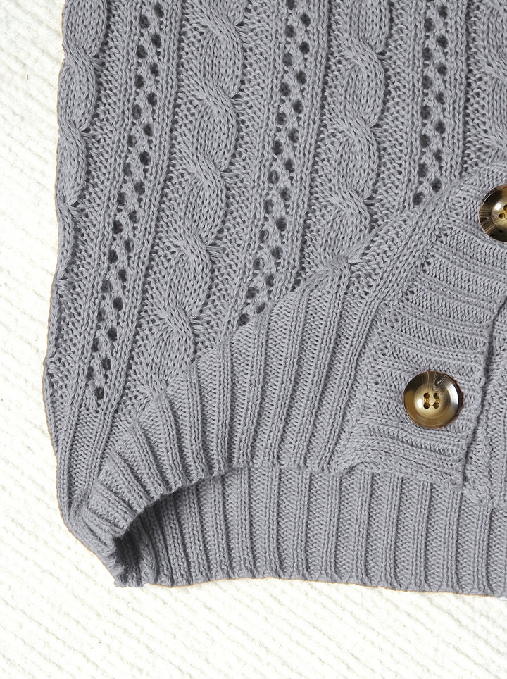 Sylvie | Cardigan Torsadé Boutonné