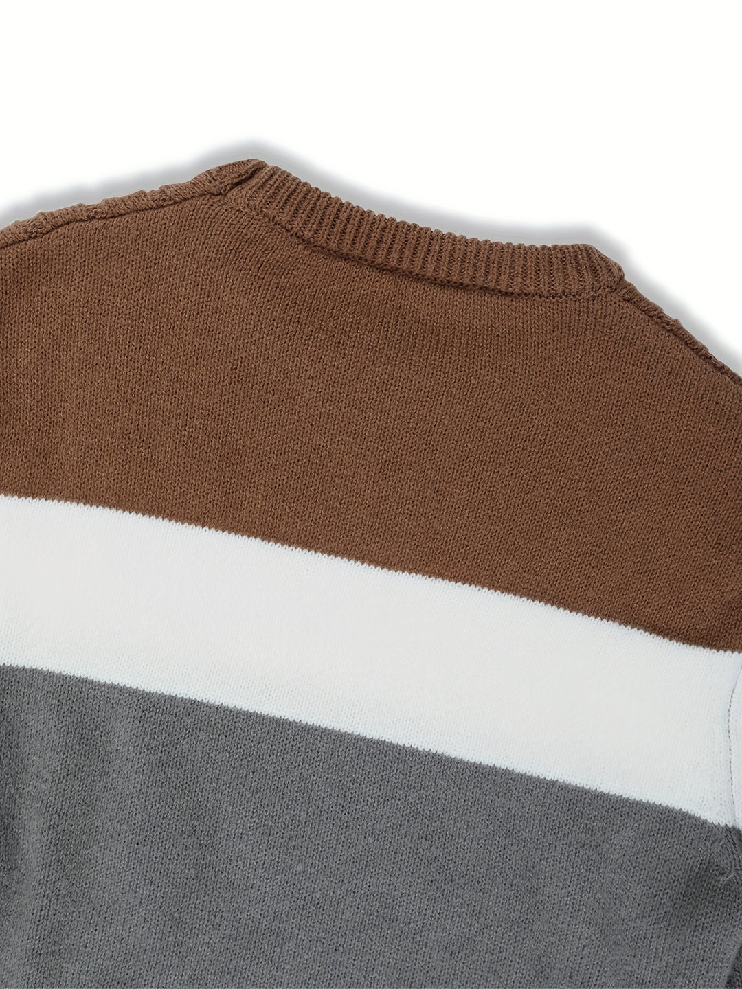 Aurélien | Pull Maille Torsadée Colorblock