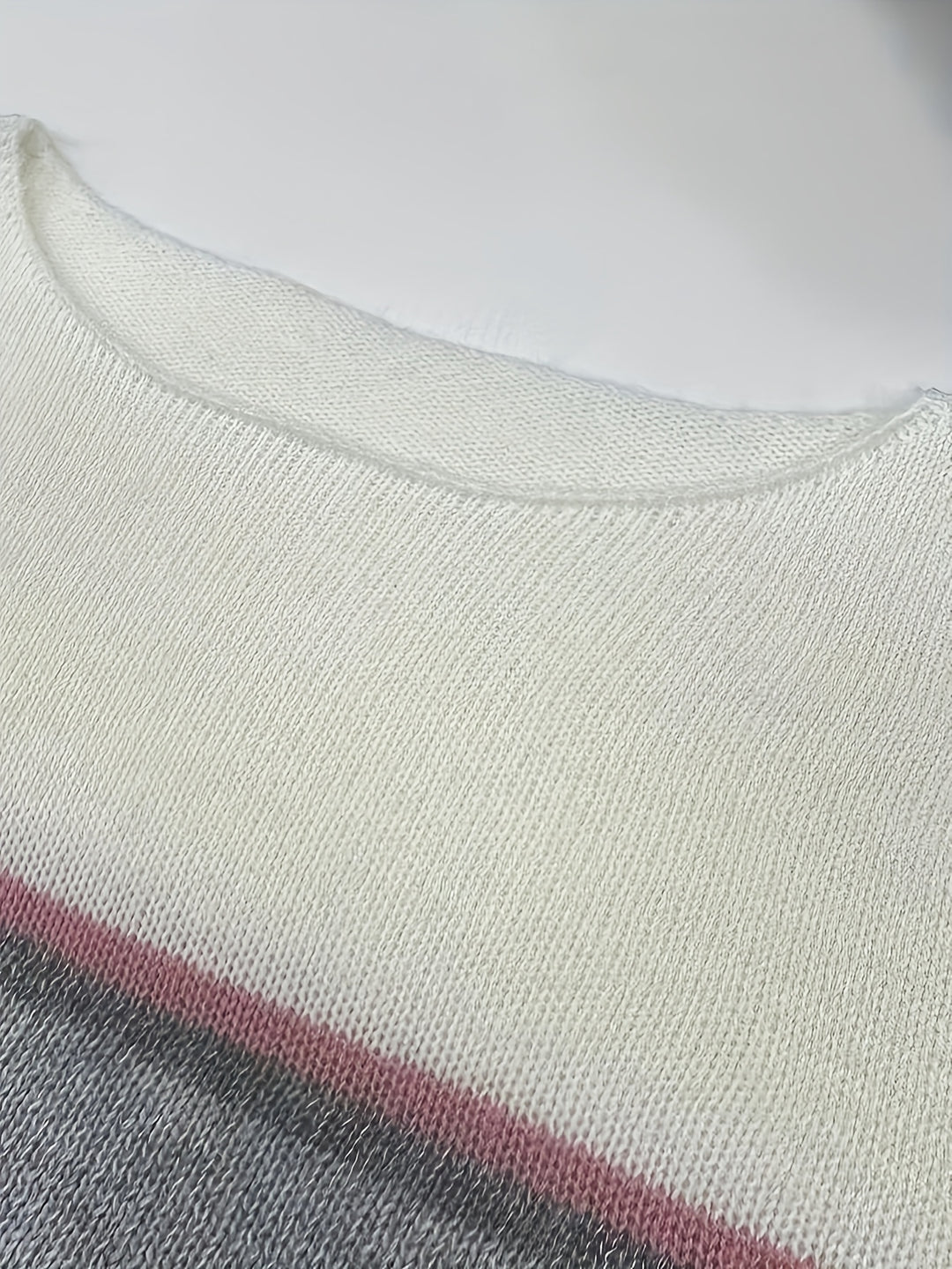 Amandine | Pull Color-Block à Manches Longues