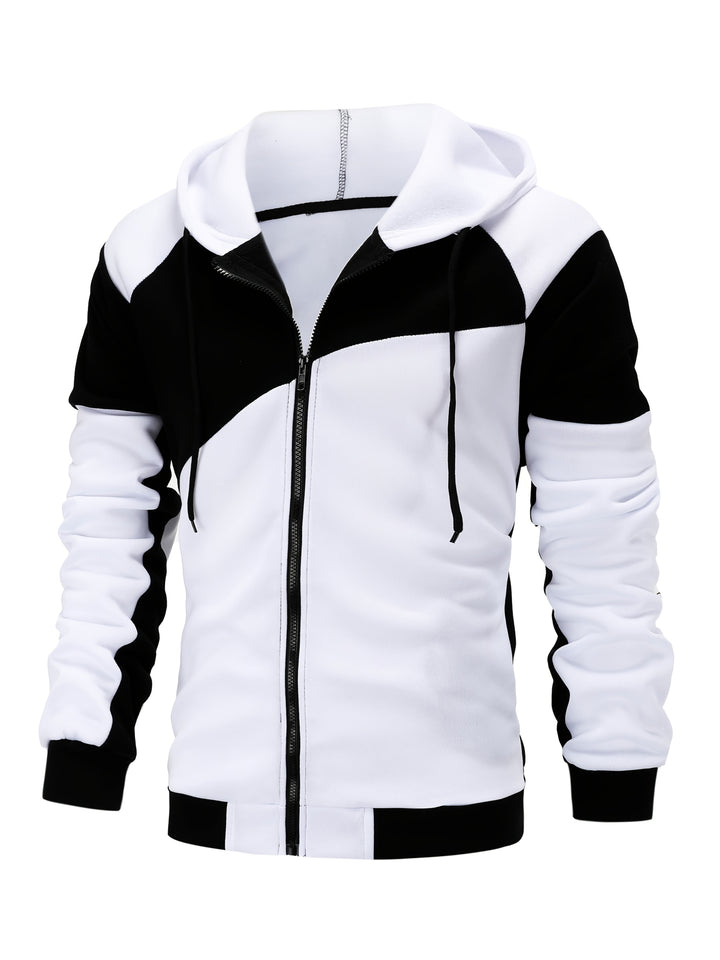 Édouard | Veste à Capuche Zippée Bicolore