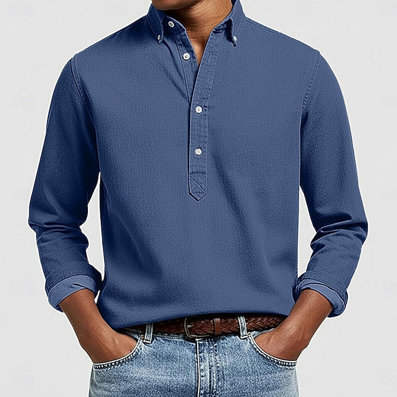 Florian | Chemise Décontractée à Col Boutonné