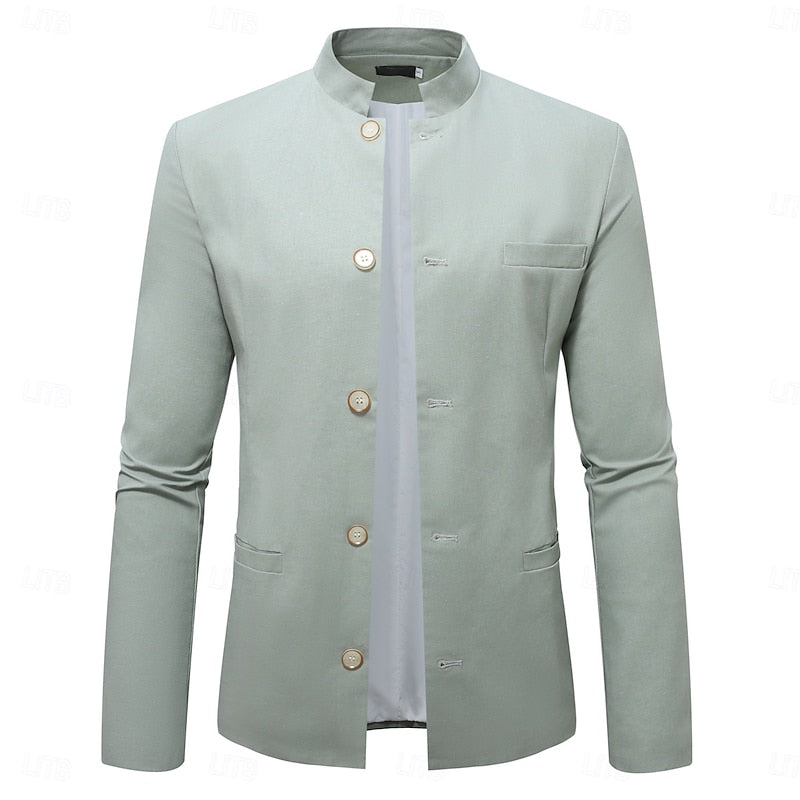 Henri | Veste Raffinée à Col Officier