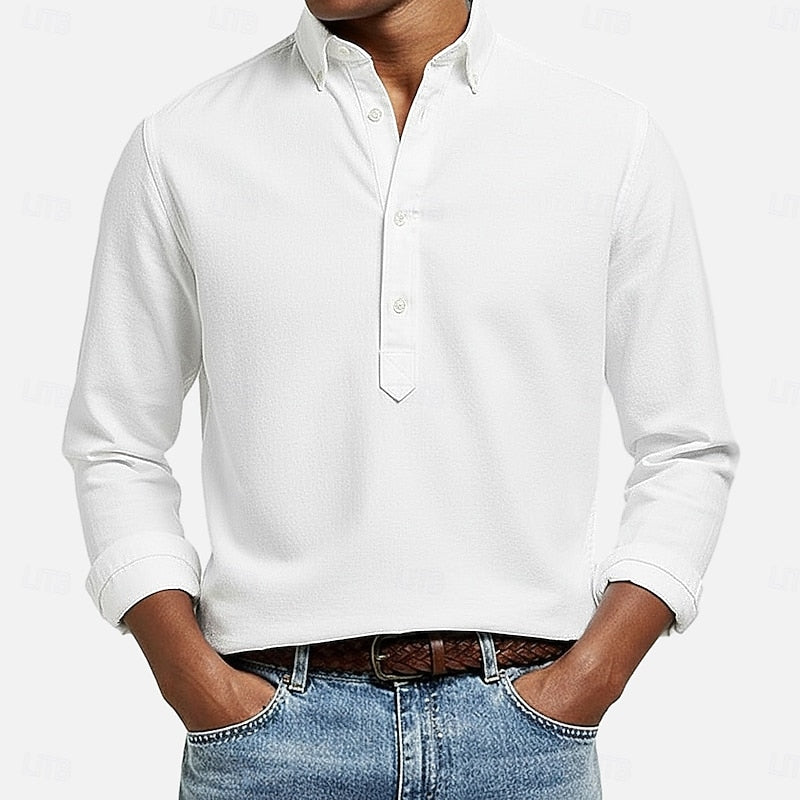 Florian | Chemise Décontractée à Col Boutonné