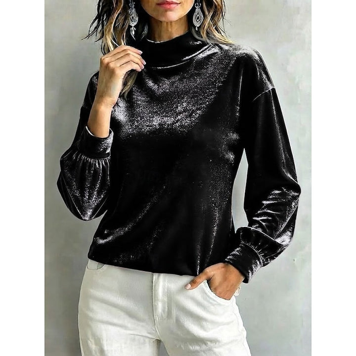 Clémentine | Blouse Élégante à Col Montant