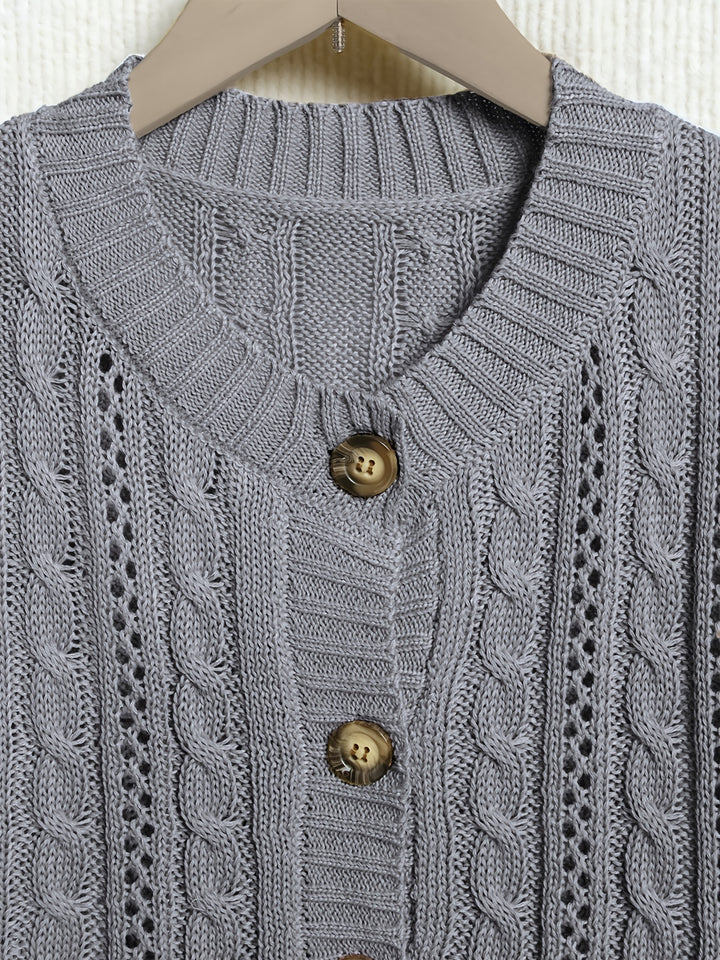 Sylvie | Cardigan Torsadé Boutonné