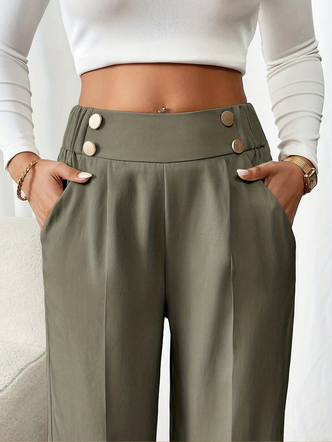 Ariane | Pantalon Fluide à Jambe Droite