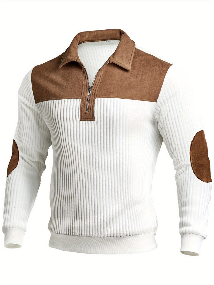 Bruno | Pull Col Zippé Élégant