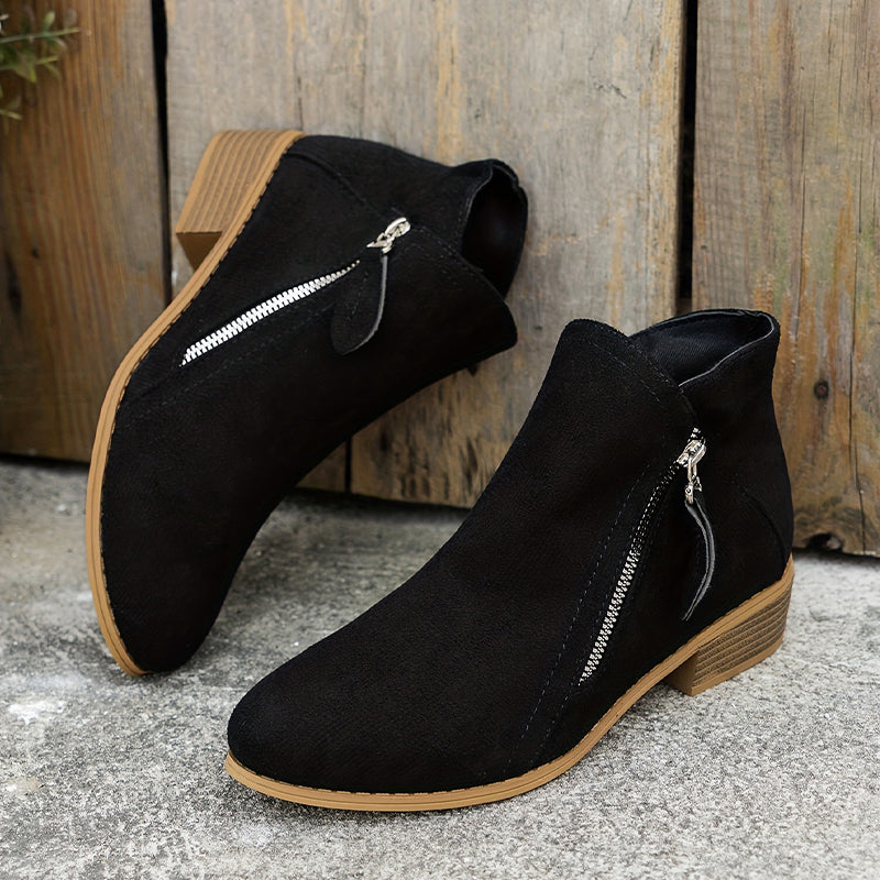 Pauline | Bottines Élégantes à Zip