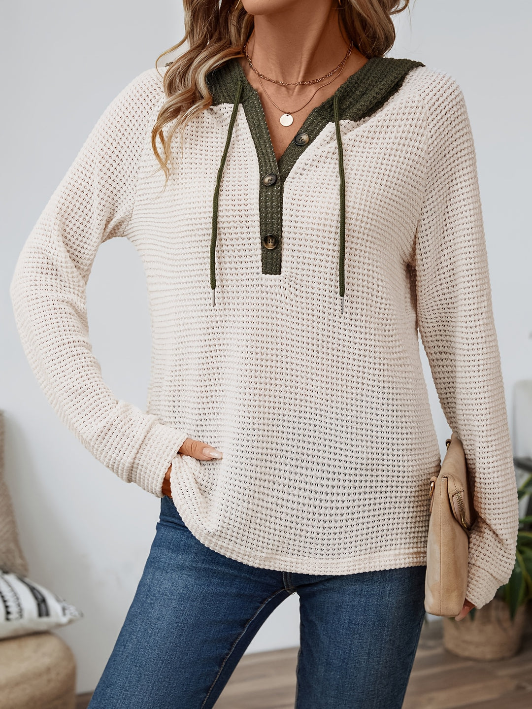 Sylvie | Sweat à Capuche Confort Bicolore