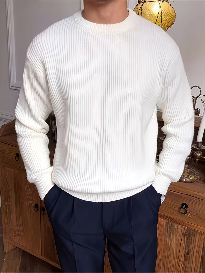 Gaël | Pull Côtelé Col Rond
